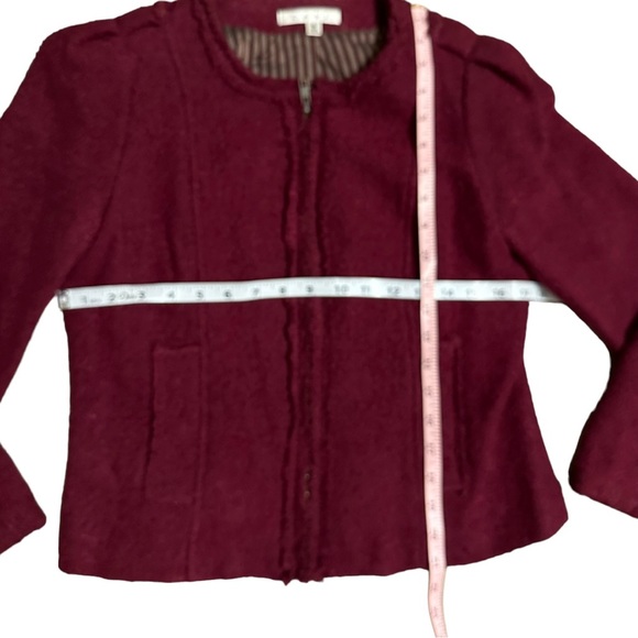 CAbi Britt Boulce Merlot Red Jacket Blazer Size 6 - Picture 6 of 9